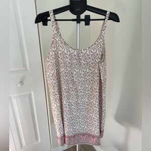 Shein- Floral Pink and White Sleeveless Top